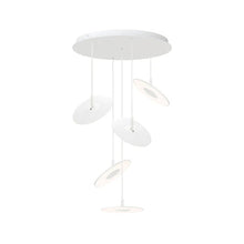 Load image into Gallery viewer, Circa LED Multi-Light Pendant Light in White (Large/5-Light)
