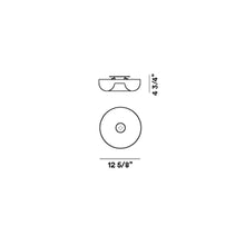 Load image into Gallery viewer, Circus 07 Ceiling / Wall Light - line drawing.

