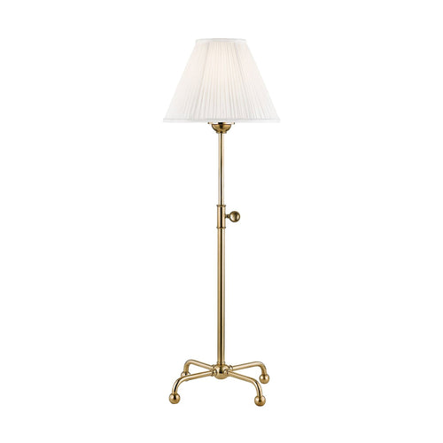 Classic No.1 Table Lamp in Aged Brass.