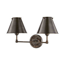 Load image into Gallery viewer, Classic No.1 Wall Light in Distressed Bronze/Brass.
