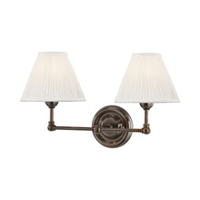 Load image into Gallery viewer, Classic No.1 Wall Light in Distressed Bronze/Silk.
