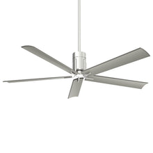 Load image into Gallery viewer, Clean LED Ceiling Fan in Polished Nickel.
