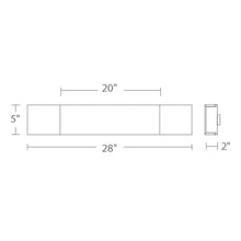 Load image into Gallery viewer, Cloud LED Bath Vanity Light - line drawing.
