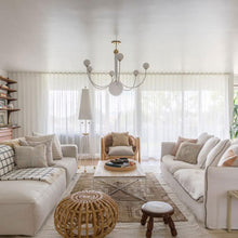 Load image into Gallery viewer, Coco Chandelier in living room.
