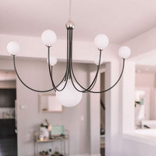 Load image into Gallery viewer, Coco Chandelier in living room.
