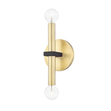 Load image into Gallery viewer, Colette Wall Light in Gold.
