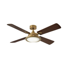 Load image into Gallery viewer, Collier LED Ceiling Fan in Heritage Brass.
