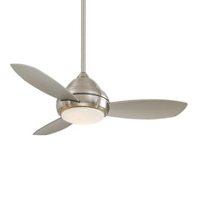 Load image into Gallery viewer, Concept I LED Ceiling Fan in Brushed Nickel / Silver/Small.
