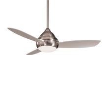 Load image into Gallery viewer, Concept I LED Outdoor Ceiling Fan in Brushed Nickel / White Opal/Small.
