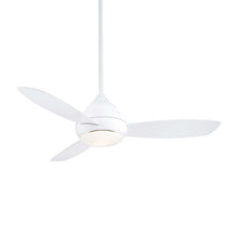 Load image into Gallery viewer, Concept I LED Outdoor Ceiling Fan in White / White Opal/Small.
