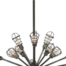 Load image into Gallery viewer, Conduit Chandelier in Detail.
