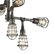 Load image into Gallery viewer, Conduit Chandelier in Detail.
