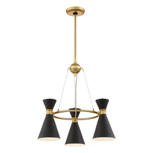 Load image into Gallery viewer, Conic Chandelier in Honey Gold.
