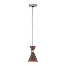 Load image into Gallery viewer, Conic Mini Pendant Light in Distressed Koa.
