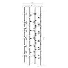 Load image into Gallery viewer, Constellation® Andromeda Square LED Pendant Light - line drawing.
