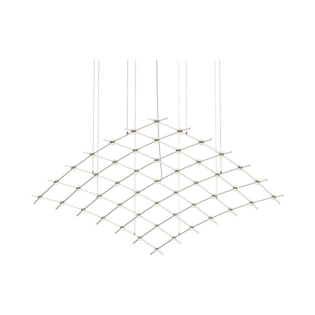 Constellation® Aquarius Major LED Pendant Light in Clear/Satin Nickel.