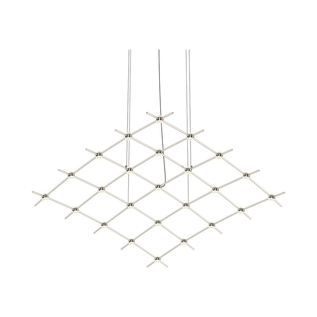 Constellation® Aquarius Medius LED Pedant Light in Clear/Satin Nickel.