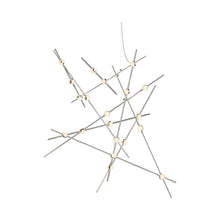 Load image into Gallery viewer, Constellation® Aquila Major LED Pendant Light in Satin Nickel/White.
