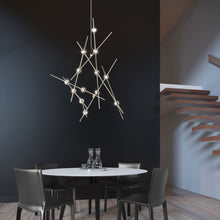 Load image into Gallery viewer, Constellation® Aquila Minor LED Pendant Light in dining room.
