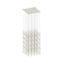 Load image into Gallery viewer, Constellation® Cosmic Cube LED Pendant Light in Satin Nickel/Clear (100-Light).
