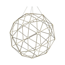 Load image into Gallery viewer, Constellation® Hedron LED Pendant Light in Satin Nickel.
