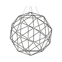 Load image into Gallery viewer, Constellation® Hedron LED Pendant Light in Polished Black Nickel.
