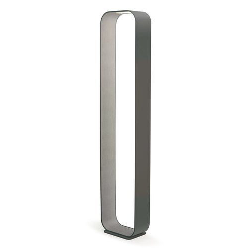Contour LED Floor Lamp in Graphite and Coal.
