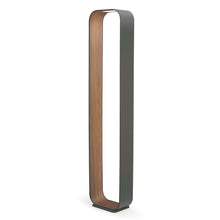 Load image into Gallery viewer, Contour LED Floor Lamp in Graphite/Walnut.
