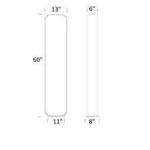 Load image into Gallery viewer, Contour LED Floor Lamp - line drawing.
