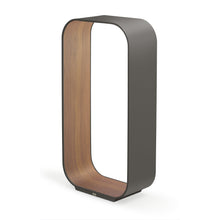 Load image into Gallery viewer, Contour LED Table Lamp in Graphite/Walnut/Large.

