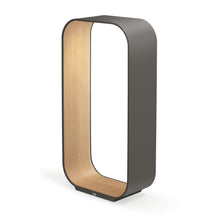 Load image into Gallery viewer, Contour LED Table Lamp in Graphite/White Oak/Large.
