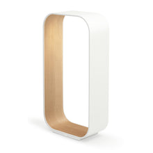Load image into Gallery viewer, Contour LED Table Lamp in White/White Oak/Large.
