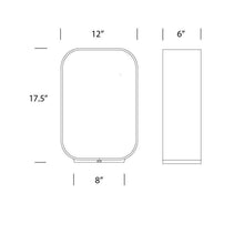 Load image into Gallery viewer, Contour LED Table Lamp - line drawing.
