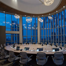 Load image into Gallery viewer, Copernico LED Suspension Light in office.
