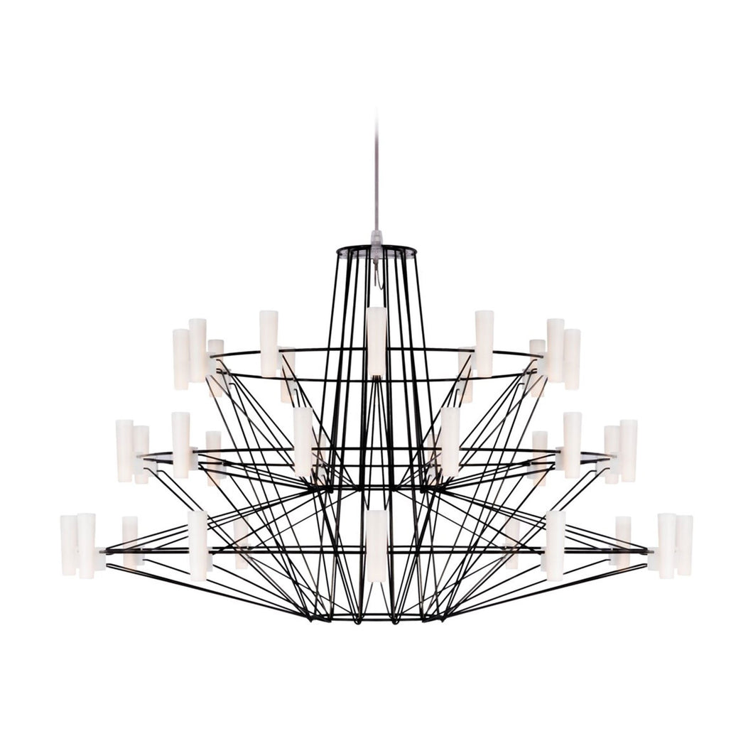 Coppelia LED Chandelier in Black (Small/157.5-Inch).