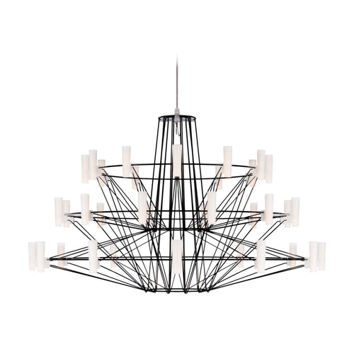 Coppelia LED Chandelier in Black.