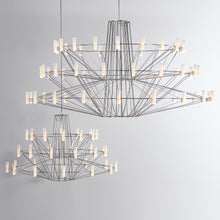 Load image into Gallery viewer, Coppelia LED Chandelier in Detail.
