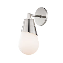 Load image into Gallery viewer, Cora Wall Light in Polished Nickel/1-Light.
