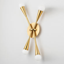 Load image into Gallery viewer, Aries Bath Wall Light in Detail.
