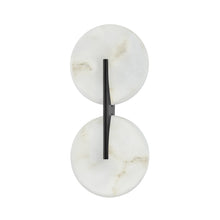 Load image into Gallery viewer, Asteria LED Wall Light in Black Brass (2-Light).

