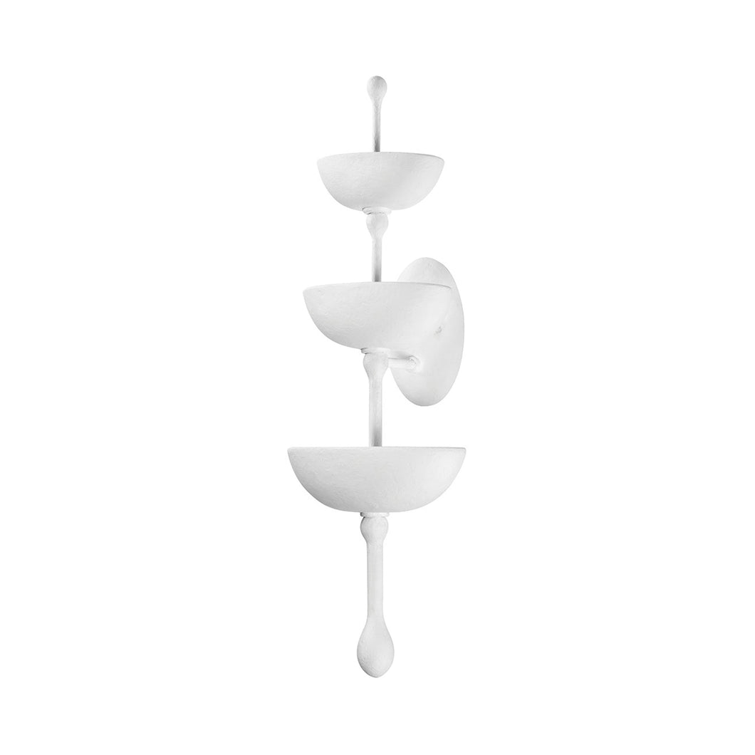 Aura Wall Light in Gesso White.