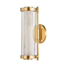 Load image into Gallery viewer, Caterina LED Bath Wall Light in Vintage Brass.
