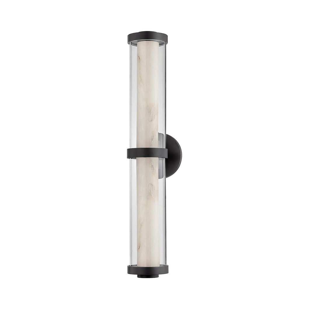 Caterina LED Vanity Wall Light in Black Brass.