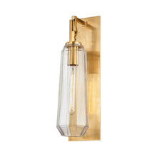 Load image into Gallery viewer, Copenhagen Wall Light in Vintage Brass (19.75-Inch).
