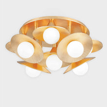 Load image into Gallery viewer, Emerald Semi Flush Mount Ceiling Light in Detail.

