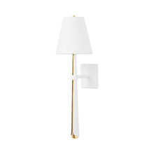 Load image into Gallery viewer, Esmeralda Wall Light in Gesso White.

