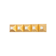 Load image into Gallery viewer, Max Bath Vanity Light in Vintage Gold Leaf (5-Light).
