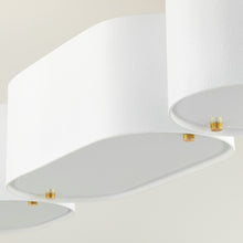 Load image into Gallery viewer, Opal Linear Pendant Light in Detail.
