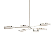 Load image into Gallery viewer, Patras LED Chandelier in Burnished Nickel.
