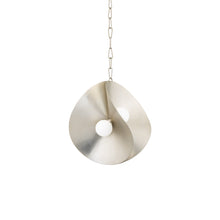 Load image into Gallery viewer, Peony Pendant Light in Warm Silver Leaf (Small).
